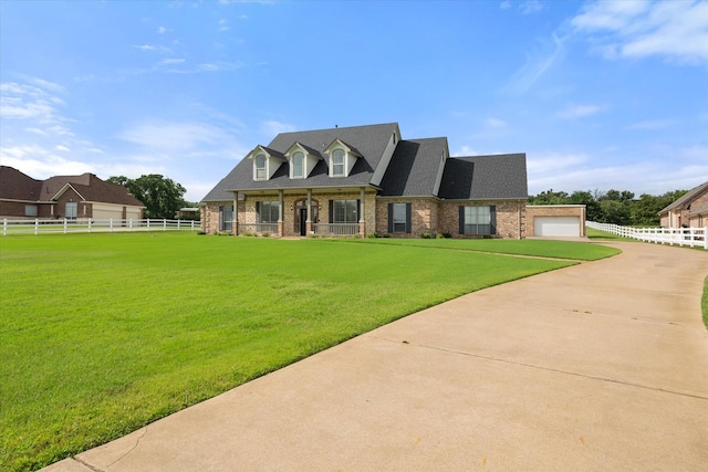 6417 Gehrig Cir, Burleson, TX 76028 - new england style home with concrete driveway and brick siding