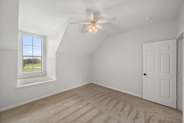 6417 Gehrig Cir, Burleson, TX 76028 - additional living space with lofted ceiling, carpet floors, and ceiling fan