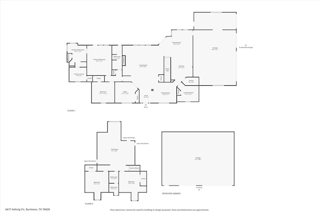 6417 Gehrig Cir, Burleson, TX 76028 - view of home floor plan