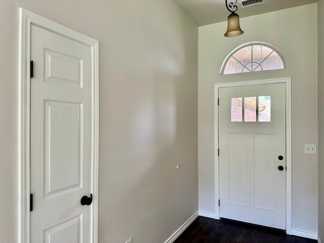 917 Calder St, Howe, TX 75459 - entryway featuring dark wood-style floors and baseboards