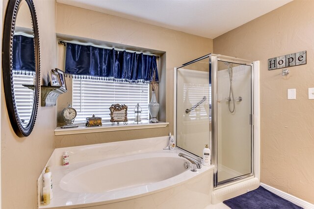 120 Driftwood Ln, Waxahachie, TX 75165 - full bath with a stall shower and a bath