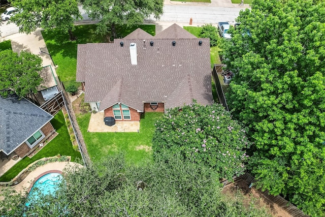 120 Driftwood Ln, Waxahachie, TX 75165 - view from above of property featuring a pool