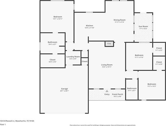 120 Driftwood Ln, Waxahachie, TX 75165 - view of property floor plan