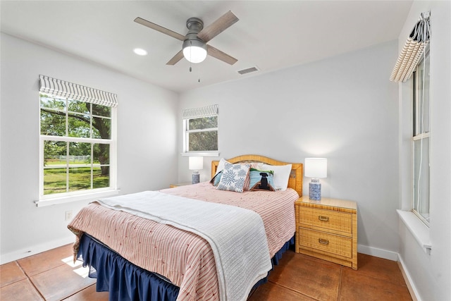 3125 County Road 264, Breckenridge, TX 76424 - bedroom featuring recessed lighting and a ceiling fan