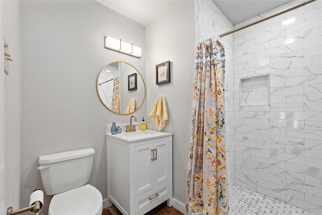 3125 County Road 264, Breckenridge, TX 76424 - full bathroom featuring a tile shower and vanity