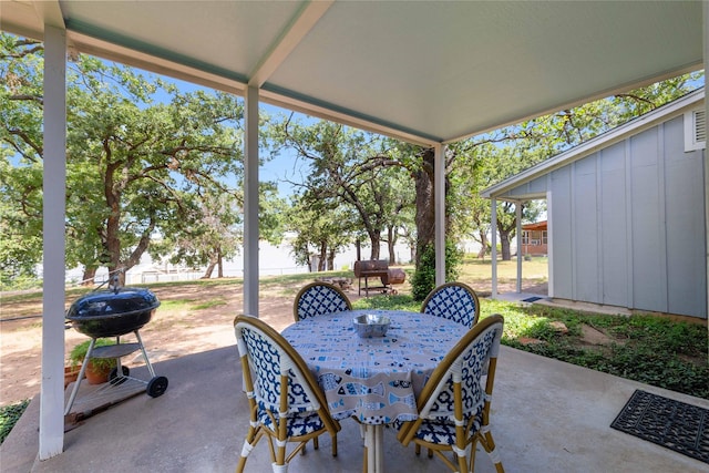 3125 County Road 264, Breckenridge, TX 76424 - view of patio / terrace with outdoor dining space and area for grilling