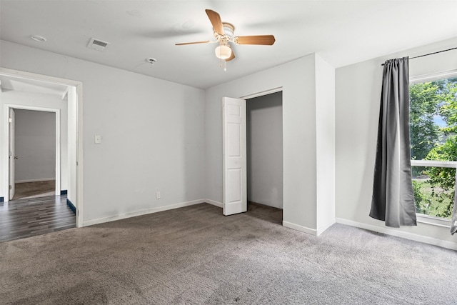 1212 E Mulkey St, Fort Worth, TX 76104 - unfurnished bedroom with carpet flooring and ceiling fan
