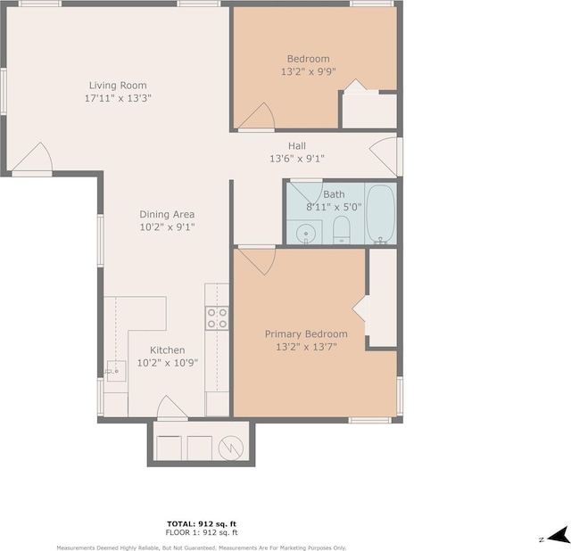 1212 E Mulkey St, Fort Worth, TX 76104 - view of home floor plan