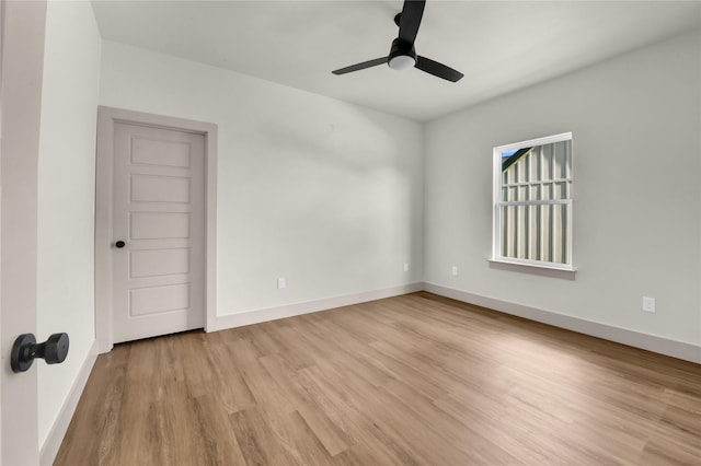 1604 Franklin St, Weatherford, TX 76086 - spare room featuring light wood-type flooring and a ceiling fan
