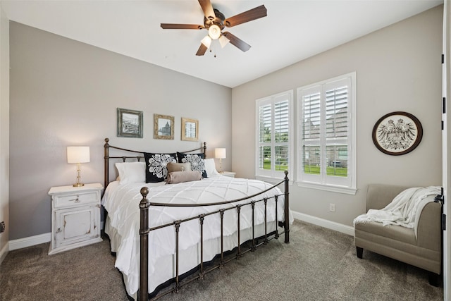 1300 Aberdeen Dr, Lucas, TX 75002 - carpeted bedroom with baseboards and a ceiling fan