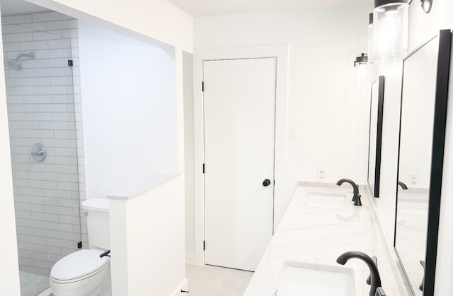 422 Birch Ln, Richardson, TX 75081 - full bathroom with a shower stall and double vanity