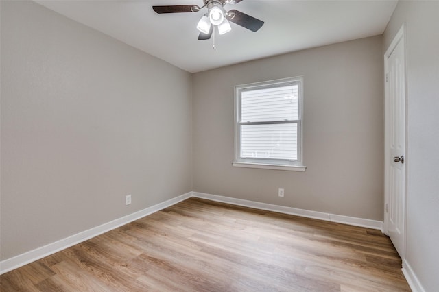 1712 Arbor Ln, Arlington, TX 76010 - spare room with light wood-type flooring and a ceiling fan