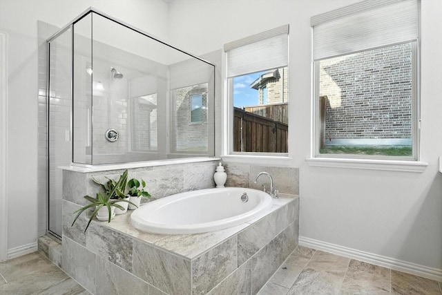 11720 Bull Creek Dr, Northlake, TX 76226 - full bath featuring a garden tub and a stall shower