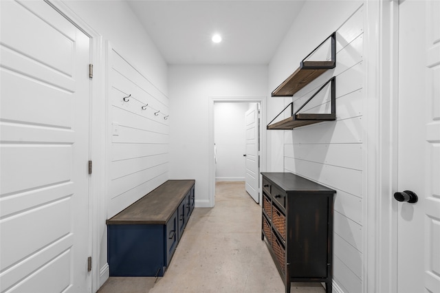 177 Mel Dr, Woodway, TX 76712 - mudroom with concrete floors and recessed lighting