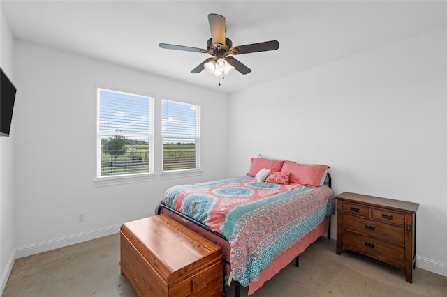177 Mel Dr, Woodway, TX 76712 - bedroom featuring light carpet and a ceiling fan