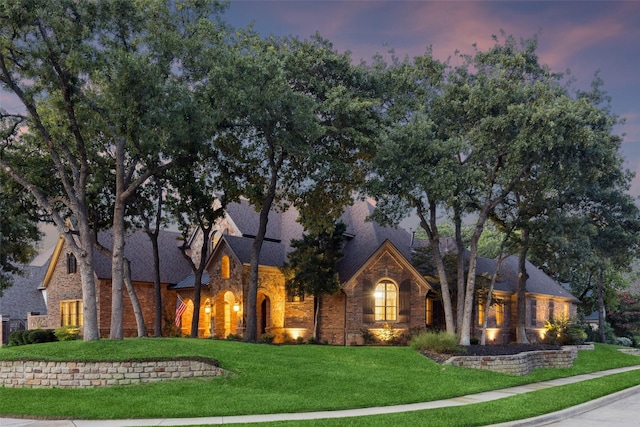 1801 Kinsale Dr, Keller, TX 76262 - view of front of house with stone siding and a front lawn