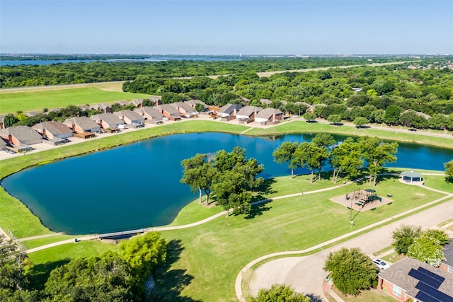 1015 Seider Ln, Grand Prairie, TX 75052 - aerial perspective of suburban area featuring a large body of water
