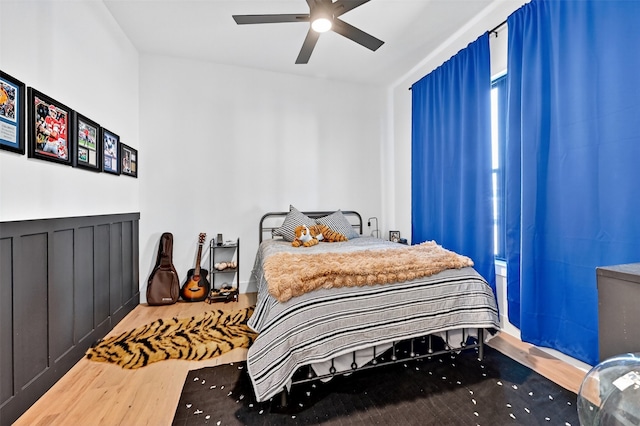 2028 Fox Bend Trce, Gunter, TX 75058 - bedroom featuring wood finished floors and ceiling fan
