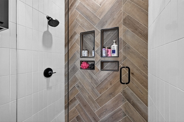 2028 Fox Bend Trce, Gunter, TX 75058 - bathroom with a tile shower