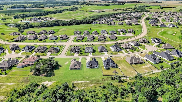 2028 Fox Bend Trce, Gunter, TX 75058 - aerial perspective of suburban area featuring a golf club