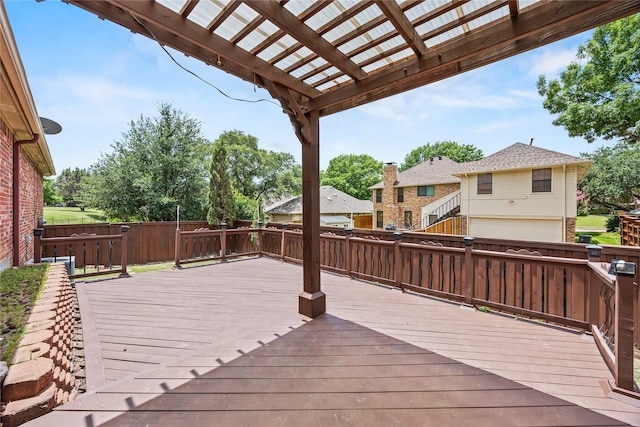 4816 Club View Cir, Mesquite, TX 75150 - wooden terrace with a pergola