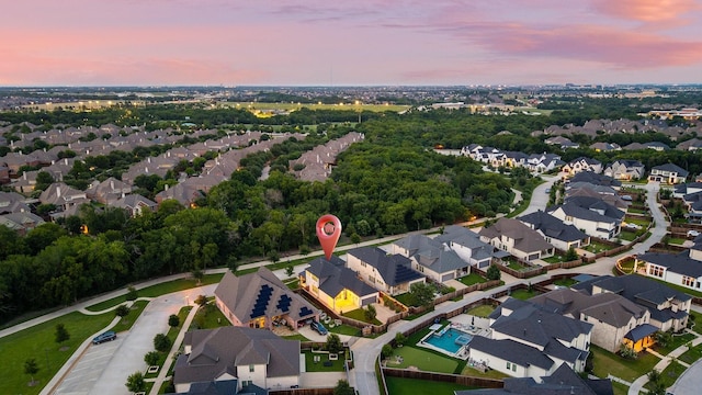 13313 Rembrandt Dr, Frisco, TX 75035 - aerial view of property and surrounding area featuring nearby suburban area