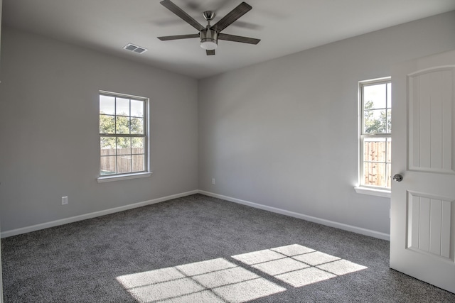 205 John Fielder, Sherman, TX 75092 - carpeted empty room featuring ceiling fan and baseboards