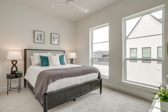 123 Thornton St, Arlington, TX 76013 - bedroom featuring light colored carpet and a ceiling fan