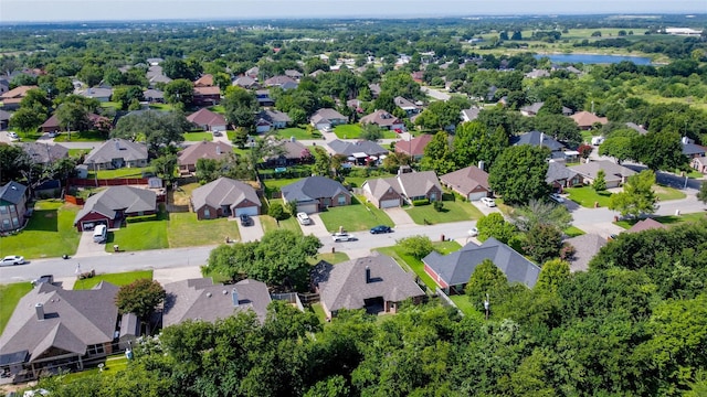 1526 Shadow Run, Weatherford, TX 76086 - aerial view of residential area featuring a large body of water