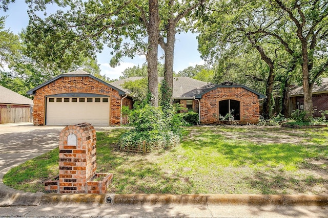 6824 Ridgewood Dr, North Richland Hills, TX 76182 - ranch-style house with brick siding, driveway, and a garage