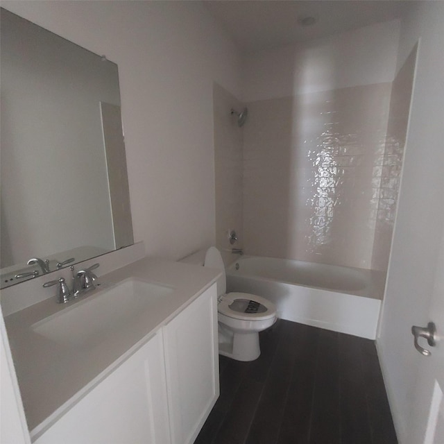11305 Autry Ridge Ln, Aubrey, TX 76227 - bathroom with vanity, shower / tub combination, and wood finished floors