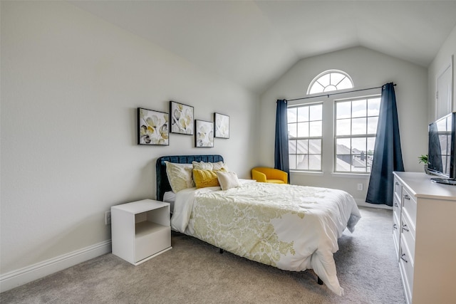 539 Curtiss Dr, Fate, TX 75087 - bedroom featuring light carpet and lofted ceiling
