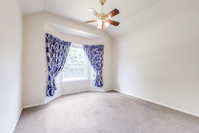 1809 N Holland Rd, Mansfield, TX 76063 - unfurnished room with ceiling fan, lofted ceiling, and carpet floors