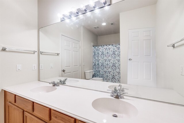 1809 N Holland Rd, Mansfield, TX 76063 - bathroom with double vanity and curtained shower