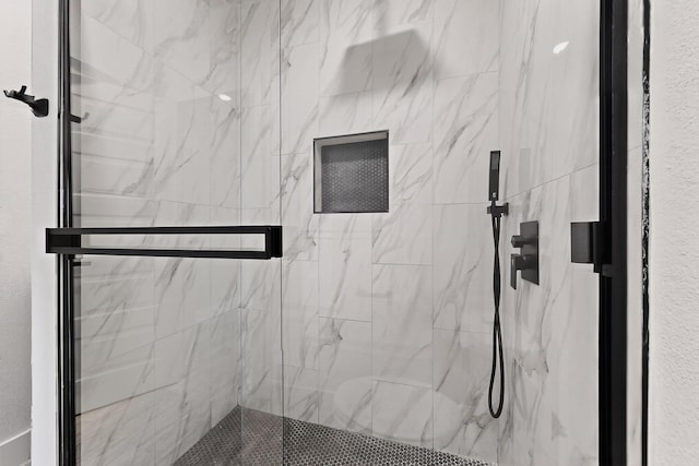 5612 Meadow Nest Dr, Dallas, TX 75236 - bathroom featuring a marble finish shower