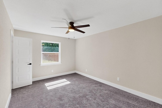 5612 Meadow Nest Dr, Dallas, TX 75236 - carpeted spare room featuring a ceiling fan and baseboards