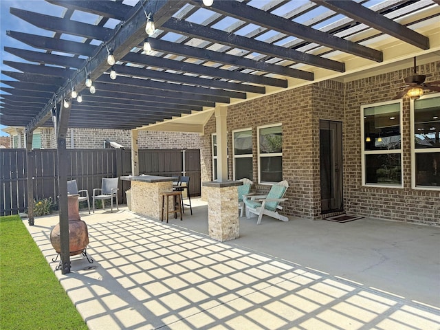 1129 Berrydale Dr, Northlake, TX 76226 - view of patio / terrace featuring a pergola