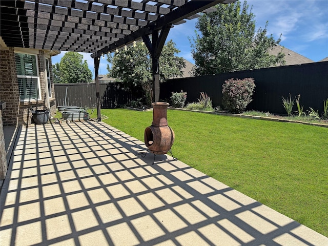 1129 Berrydale Dr, Northlake, TX 76226 - fenced backyard featuring a pergola and a patio