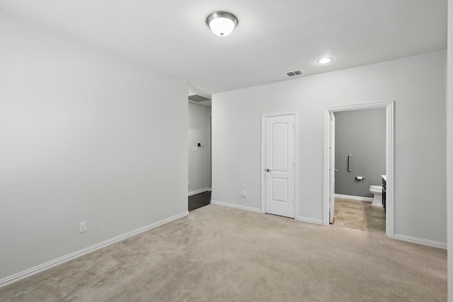 1129 Berrydale Dr, Northlake, TX 76226 - unfurnished bedroom with carpet flooring, ensuite bath, and recessed lighting
