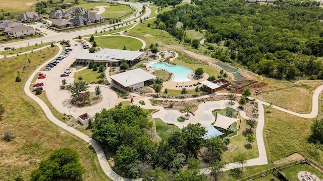 1129 Berrydale Dr, Northlake, TX 76226 - aerial overview of property's location with a pool