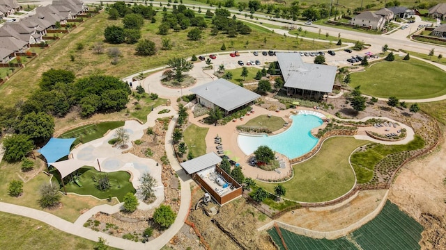 1129 Berrydale Dr, Northlake, TX 76226 - aerial view of property's location with a pool area