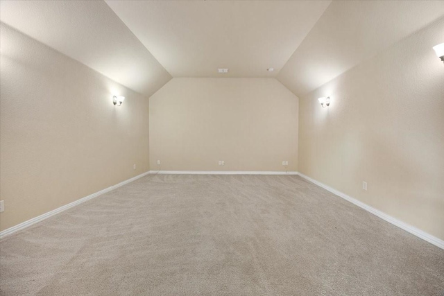 632 Fishback Cir, Plano, TX 75074 - bonus room featuring vaulted ceiling and light colored carpet