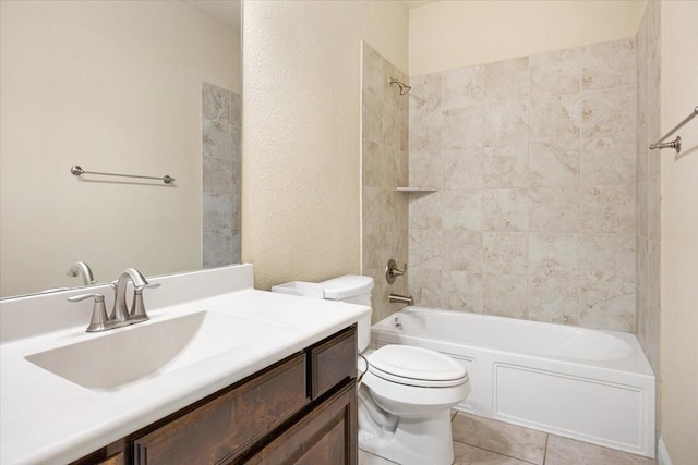 632 Fishback Cir, Plano, TX 75074 - full bathroom featuring vanity, shower / washtub combination, and tile patterned floors