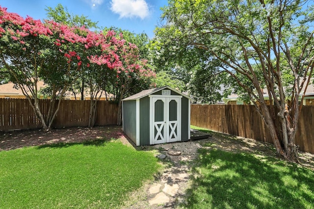 1227 Eaton Ln, Grapevine, TX 76051 - view of shed featuring a fenced backyard