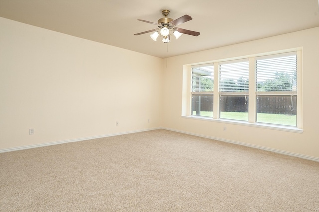 1220 Berkeley Dr, Burleson, TX 76028 - empty room featuring light colored carpet and ceiling fan