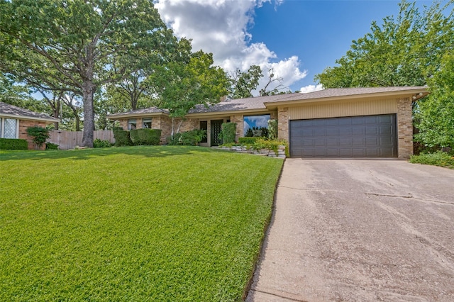 5205 Shady Springs Ct, Arlington, TX 76017 - ranch-style house with a garage, concrete driveway, and brick siding