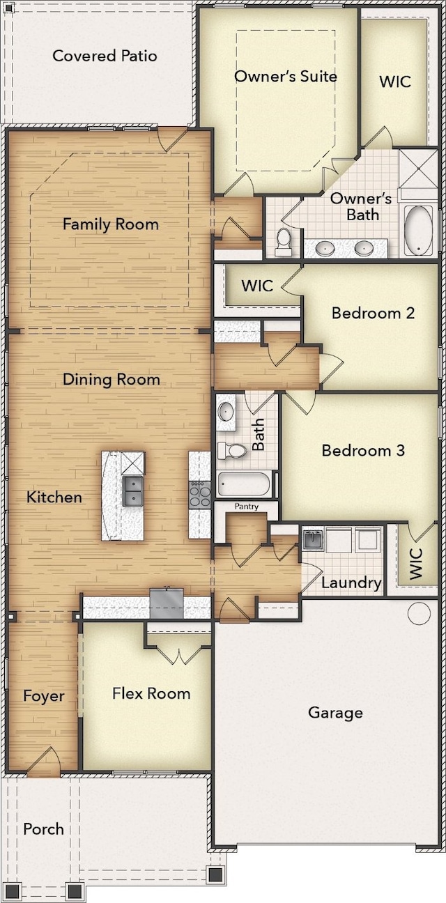 2017 Kelva Dr, Haslet, TX 76052 - view of floor plan / room layout