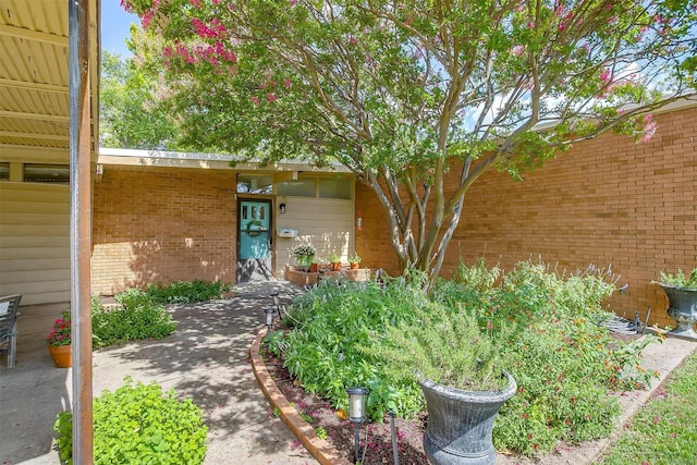 4913 Rutland Ave, Fort Worth, TX 76133 - view of exterior entry featuring brick siding