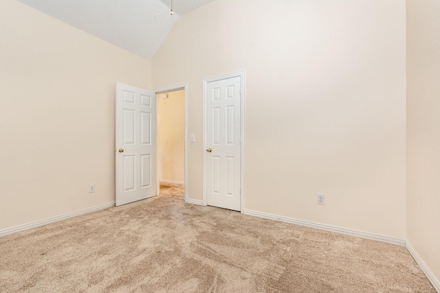 2248 Amy Ln, Plano, TX 75074 - empty room with light carpet and high vaulted ceiling