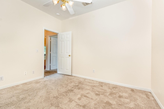 2248 Amy Ln, Plano, TX 75074 - empty room featuring light carpet and ceiling fan
